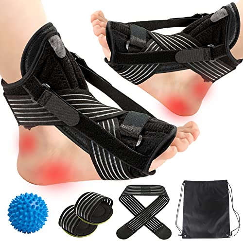 Plantar Fasciitis Night Splint, 2 Packs Plantar Fasciitis Brace, Ankle