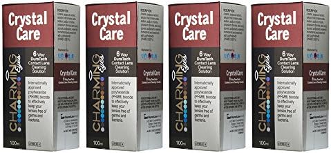 CrystalCare 6 Way Action Contact Lens Cleaning Multipurpose Solution 400 ML. With Free 4 Lens Case Indiside