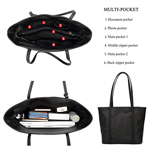SiMYEER Women Satchel Shoulder Bag Purse Top Handle Handbags Messenger Tote Bag - Thumbnail 6