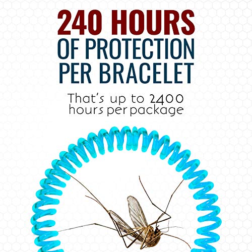 Mosquito Repellent Bracelet for Kids, Adults & Pets - 100% Natural Deet-Free - Non Toxic - Waterproof Safe Travel Anti Insect Bands - 10 Pack - Extreme USA Protection - Thumbnail 2