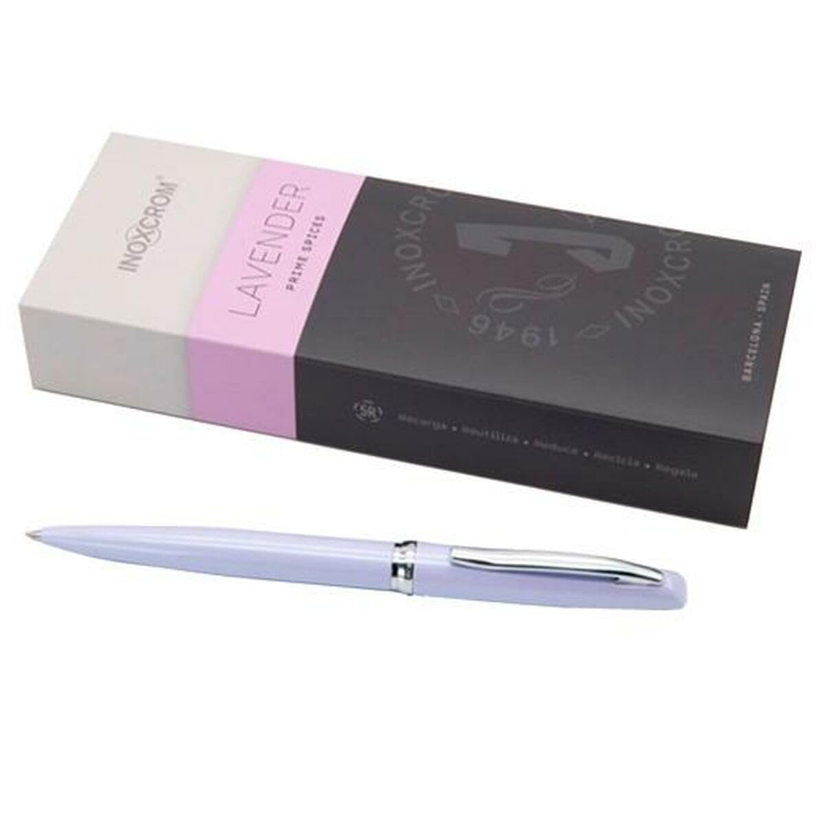 inoxcrom Prime Spices Ballpoint Pen 1.0mm Stainless Steel Lavender