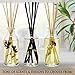 Urban Naturals Vanilla Bean Scented Oil Reed Diffuser Refill | Includes a Free Set of Reed Sticks! Vanilla Cream, Amber & Sweet Tonka Bean, 4 oz.