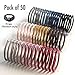 50 Pack Hair Bands Hair Rope for Girls and Womens Hair, Elastic Hair Ties for Thick Hair, High Stretch Ponytail Holders Hair Rubber Bands, Non slip No Damage Premium Hair Accessories(10 Solid Colors)