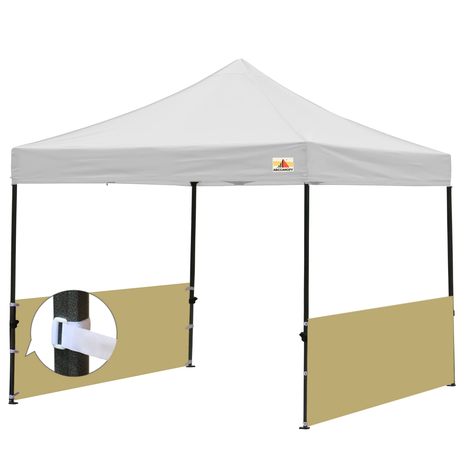 ABCCANOPY (18+Colors Two Half Walls for 10'x10', 10'x15', 10'x20' Pop Up Paty Tent Canopy（2 Half Walls Only. Tent Purchased Separately (Beige-1)