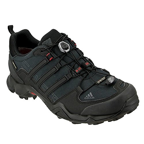adidas outdoor Men's Terrex Swift R GTX Black/Dark Grey/Power Red Hiking Shoes - 8 D(M) US