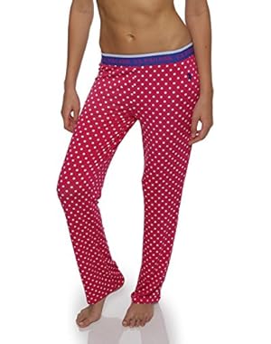 US Polo Assn. Women's Casual Lounge/Sleepwear Patterned Long Pajama Pant