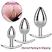 Comfortable Anal Plugs Luxury Jewelry Training Set Stainless Steel Butt Plug Fetish Bondage Anal Stimulation Sex Toys with 3 Colors Replaceable Bases