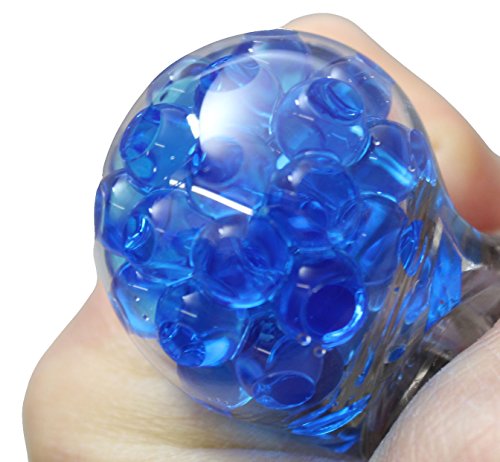 Small Cute Frog Water Bead Filled Squeeze Stress Ball - Squishy Toy - Sensory Fidget (Teal) - Thumbnail 5