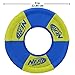 Nerf Dog Trackshot Toss and Tug Ring Dog Toy, Lightweight, Durable and Water Resistant, 9 Inches, For Medium/Large Breeds, Single Unit, Blue/Green