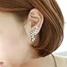 Ear Climber Earrings Leaves Crawler Chandelier Ear Cuff Vine Wrap Pin Crystal Pierced Stud Tassel Jewelry Silver Plated