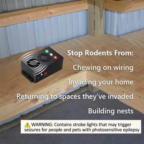 Angveirt Mice Repellent Battery Operated Ultrasonic Mouse Repellent RV