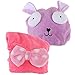 kilofly 2pc Soft Absorbent Dry Hair Cap Kids Quick Drying Towel Head Wrap Set