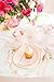 Sugar & Cloth Peach and Gold Plastic Disposable Flatware Set, 36-Piece, Service for 12