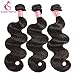 SuperNova Brazilian Body Wave Virgin Hair Weave 3 Bundles with 13x4 Ear to Ear Full Lace Frontal Closure Unprocessed Human Hair Extensions Natural Color(18 20 22+14inch)