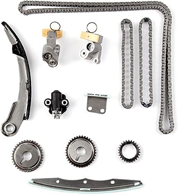 CCIYU Timing Chain Kit fits for TKNS155GWP WPNI034 34351N 13510-31U00J 2004-2008 Nissan Altima 3.5L All
