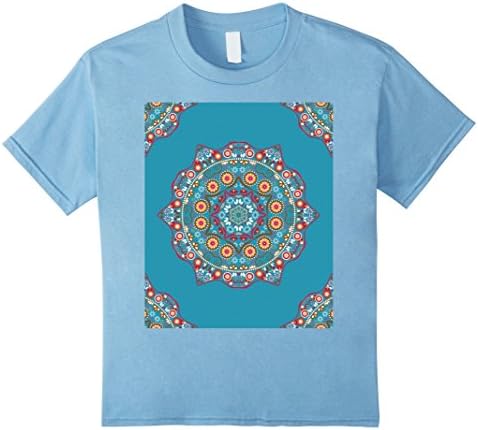 unisex-child Bohemian Sari Tshirt 12 Baby Blue