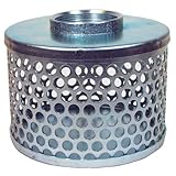 Apache 70000504 Round Hole Suction Strainers, Plated Steel, 2"
