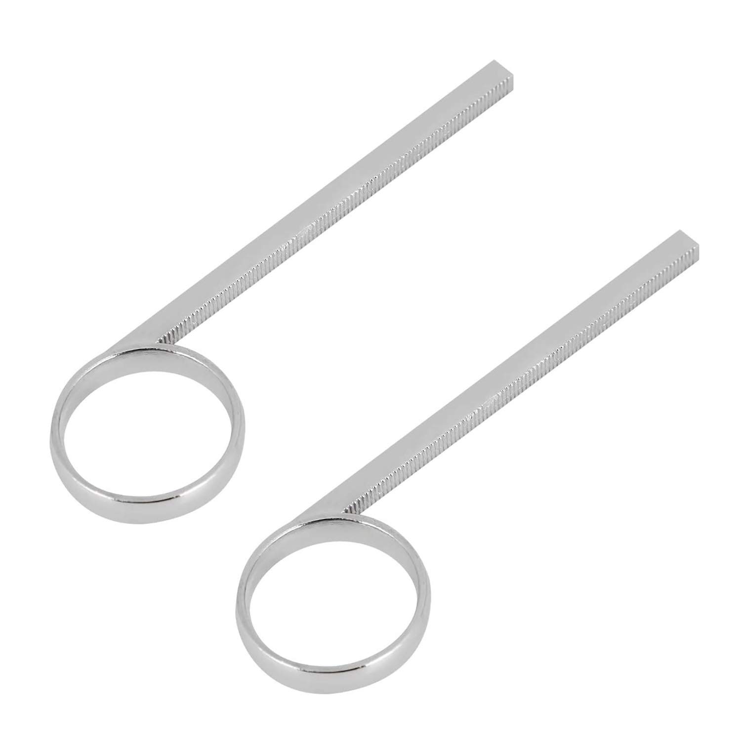 POFET 2pcs Trumpet Slide, Alloy Slide Ring Pull Ring for Trumpets Cornets Silver