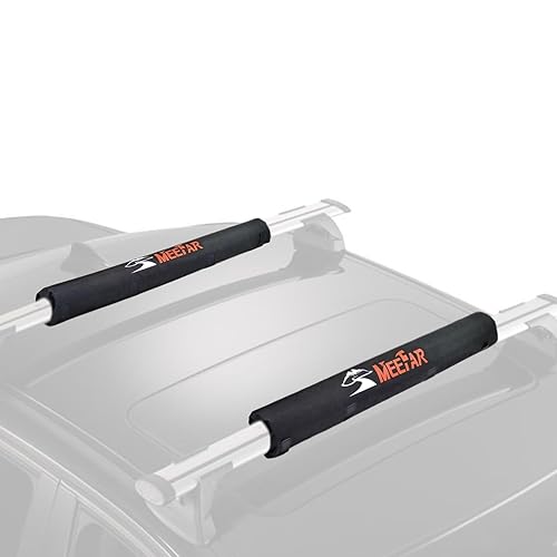 MeeFar Universal Car Soft Roof Rack Pads Luggage Carrier Rack for Kayak