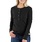 Carhartt Women's TENCEL Fiber Series Relaxed Fit Long-Sleeve Ribbed Henley
