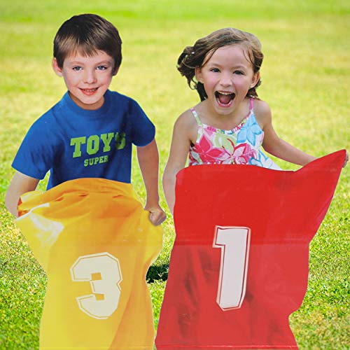 32 Piece Party Racing Fun Set for Kids with Egg Race, Three Legged Race, Potato Sack Race and Bean Bag Toss Game