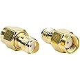 DHT Electronics 2PCS coaxial Coax Adapter SMA Female to RP-SMA Male