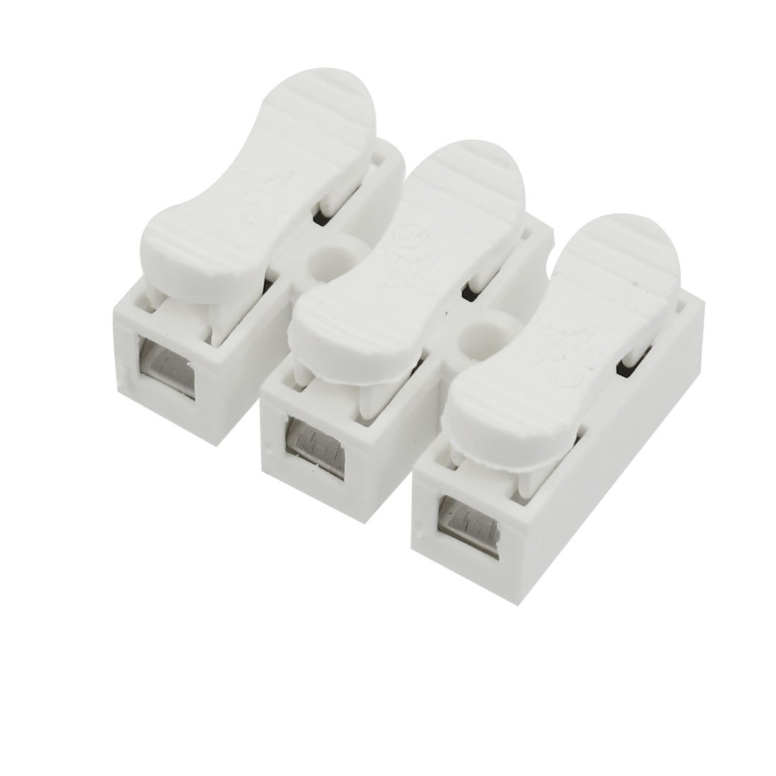 sourcing map 6mm Pitch 3 Pole 3P PCB Spring Terminal Blocks Connectors 10A 380V AC