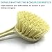 YuCool 3 Packs Dish Brush Kitchen Scrub Brushes with Sturdy Offset Handle Anti-Melting Odourless Bristles for Dishes Pots Pans Skillet Cleaning