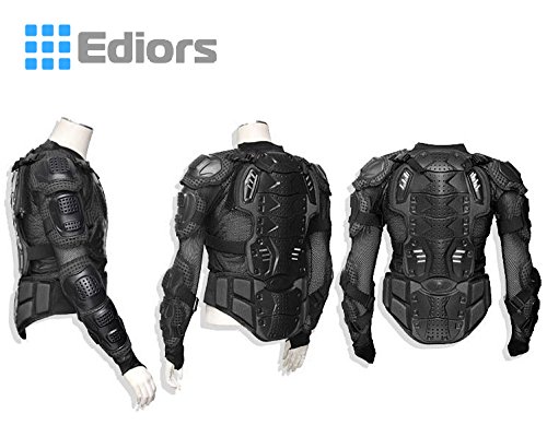 Ediors Motorcycle Full Body Armor Protector Pro Street Motocross ATV Titan Sport Jacket Shirt (XX-Large)