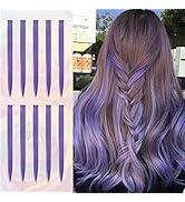 Sofeiyan 10 Pcs Colored Hair Extensions Party Highlights Colorful Clip in Hair Extensions 22 Inch...