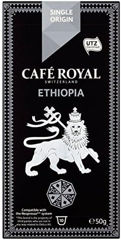 Cafe Royal Ethiopia Single Origin Nespresso Compatable Coffee Pods - 10 per pack