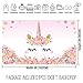 Allenjoy 5x3ft Photography Unicorn Birthday Party Photo Backdrop Sweet Pink Girls Baby Shower Decor Background Newborn Child Pastel Color Photo Portrait Stduio Background Dessert Table