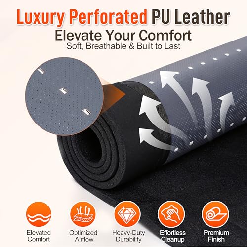 Red Light Therapy Mat for Full Body, 74.6"x33.3" Large Sleeping Bag Blanket, Infrared Light Pad, Soft Leather, Adjustable Timer, Ideal Home Gift for Men & Women Athletes, Seniors, Office Workers