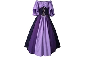 Carydety Medieval Dress for Women Renaissance Dress Women Over Dresses Medieval Renaissance Fairy Halloween Costume Woman