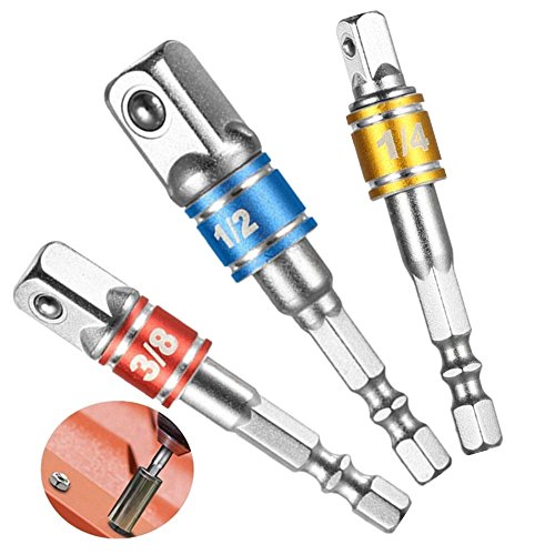 Buy Impact Grade Socket Wrench Adapter Set,3pc 1/4" 3/8" 1/2"CrV Power