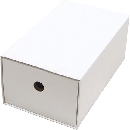 Amazon Co Jp 靴箱 引き出しタイプ 小 280 160 115 白 10枚セット シューズボックス ダンボール 段ボール 靴収納ボックス 1足用 ホワイト ホーム キッチン