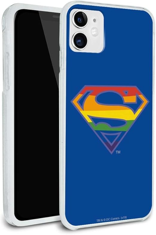Amazon Com Superman Rainbow Shield Logo Protective Slim Fit Hybrid Rubber Bumper Case Fits Apple Iphone 8 8 Plus X 11 11 Pro 11 Pro Max