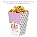 Rainbow Unicorn Popcorn Candy Treat Boxes | Large Size - Glitter Unicorn Horn Design | Magical Unicorn Party Supplies - Birthday Party Favors Cardboard Popcorn Container | Set of 16