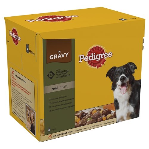 Pedigree Real Meals in Gravy Pouch 8 x 300 g (Pack of 3) Amazon.co.uk
