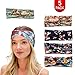 LPVLUX 5 Pcs Headbands for Women Girls Wide Boho Knotted Yoga Head Wrap Hair Band