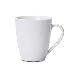 Amazon Basics Porcelain, 12 oz Coffee Mug Set, 12