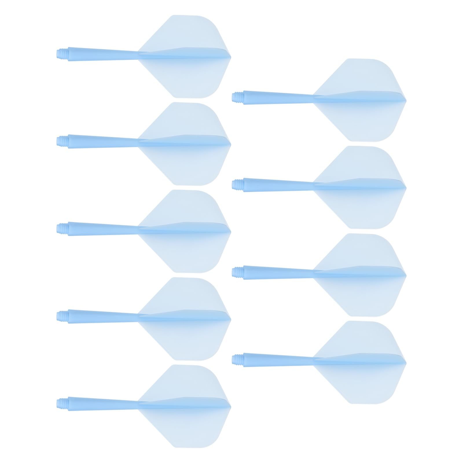 M METERXITY 12 Pack Integrated Dart Shaft and Flights-One-Piece Dart Shaft, Plastic Anti-Break, Apply to Soft Tip Darts and Steel Tip Darts (4.5x5mm, Blue)