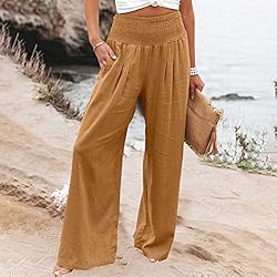 Work Pants for Women Women High Waisted Wide