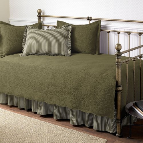 Stone Cottage Trellis 5-Piece Daybed Set, Aloe