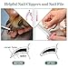 AFBEST Dog Clippers, Professional Pet Hair Grooming Clippers Low Noise Rechargeable Cordless Electric Hair Clippers (Gold)