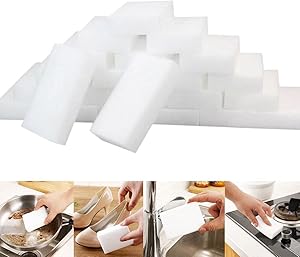 Magic Cleaning Sponges Eraser, 50/100 Pack Premium Sponge Foam Cleaning Pads, Dish Sponges, Household Cleaning Sponge for Kitchen, Bathroom, Furniture, Floor Wall Cleaner(50 Pcs)