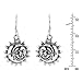 Glinting Celestial Sun And Moon .925 Sterling Silver Dangle Earrings