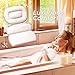 Stock Your Home Luxury Spa Bath Pillow Mat Features 3 Panel Nonslip Jacuzzi Pillow with Removable Suction Cups and Extra Thick Foam Cushion Providing Head Neck & Back Support for Ultimate Relaxation