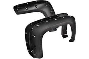 G-PLUS Fender Flares Fit For 2007-2013 Chevy Silverado 1500 2500HD/3500HD (78.7"/97.6" Bed Fleetside Models Only/Not Fit GMC Sierra) Rivet Style Wheel Cover Pickup trim Guards 4Pcs Textured