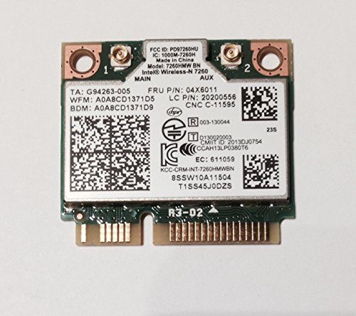Genuine OEM Lenovo Wireless LAN Intel 7260HMW FRU 04X6011